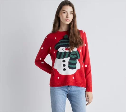 Elige el mejor outfit para estas navidades en la sección de moda de El Corte Inglés 7 Moncloa jersey navidad Moncloa