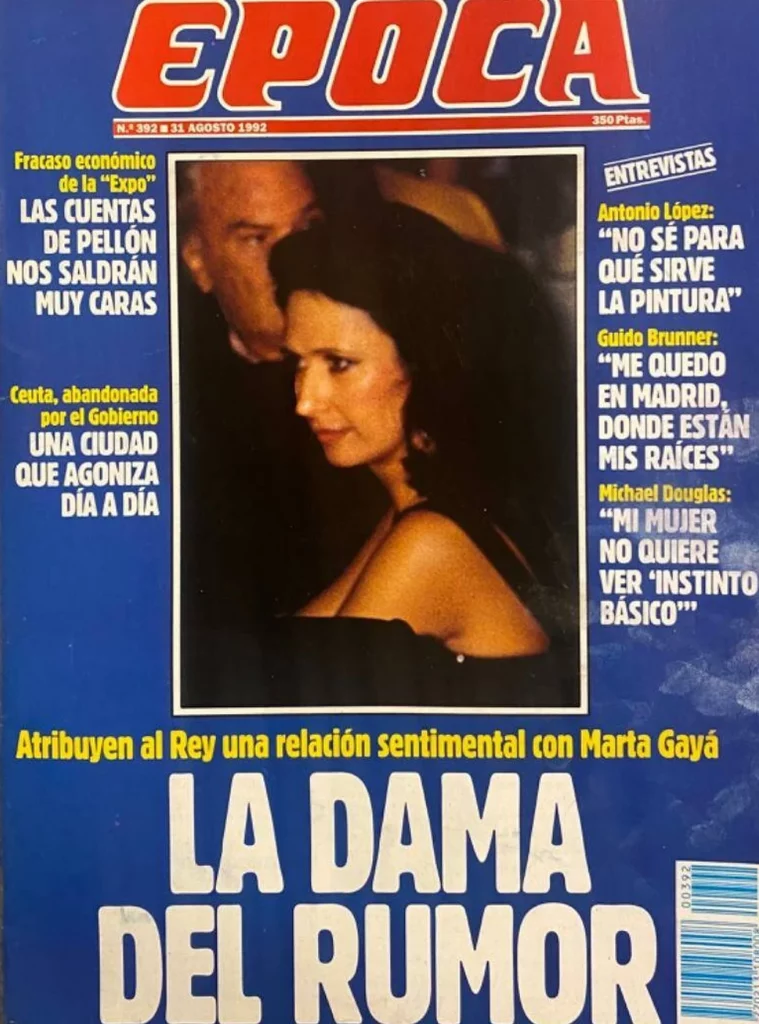 Marta Gayá, la eterna amiga del Emérito, que celebrará con él su cumpleaños 2 Moncloa portada revista epoca la dama del rumor marta gaya Moncloa