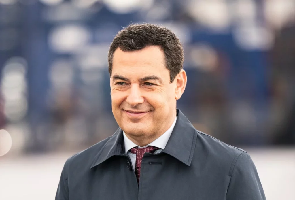 El presidente de la Junta de Andalucía, Juan Manuel Moreno Bonilla.