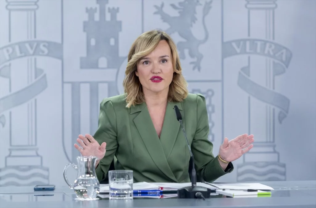 Sánchez finiquita a Espadas y pone a Montero para controlar el PSOE-A 2 Moncloa EuropaPress 6437878 ministra portavoz pilar alegria rueda prensa posterior consejo ministros Moncloa