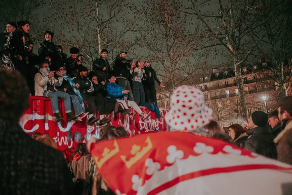 EuropaPress 6438517 07 january 2025 france paris more than thousand people gathered at place Moncloa