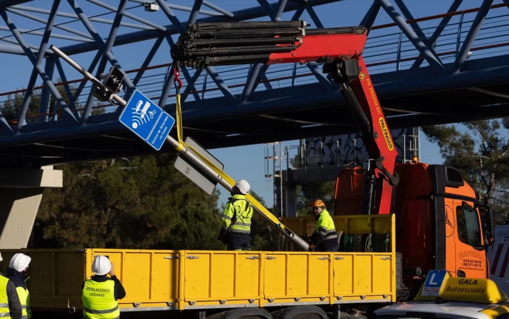 EuropaPress 6488648 desinstalacion radar obras estan ejecutando a 5 31 enero 2025 boadilla Moncloa