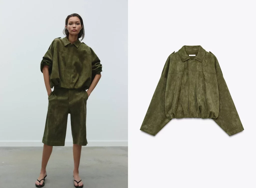 Zara tiene la chaqueta con efecto lifting que todas querrán esta temporada 16 Moncloa La prenda 'bomber' de Zara que todas usarán esta temporada