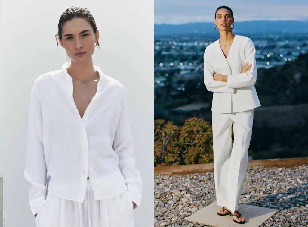 Zara tiene la chaqueta con efecto lifting que todas querrán esta temporada 17 Moncloa Total white: los dos conjuntos que las +50 llevarán durante el verano