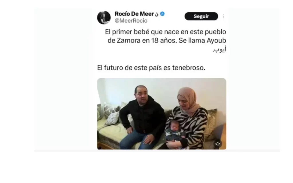 Polémica en redes por el nacimiento en el pueblo de Zamora en España 