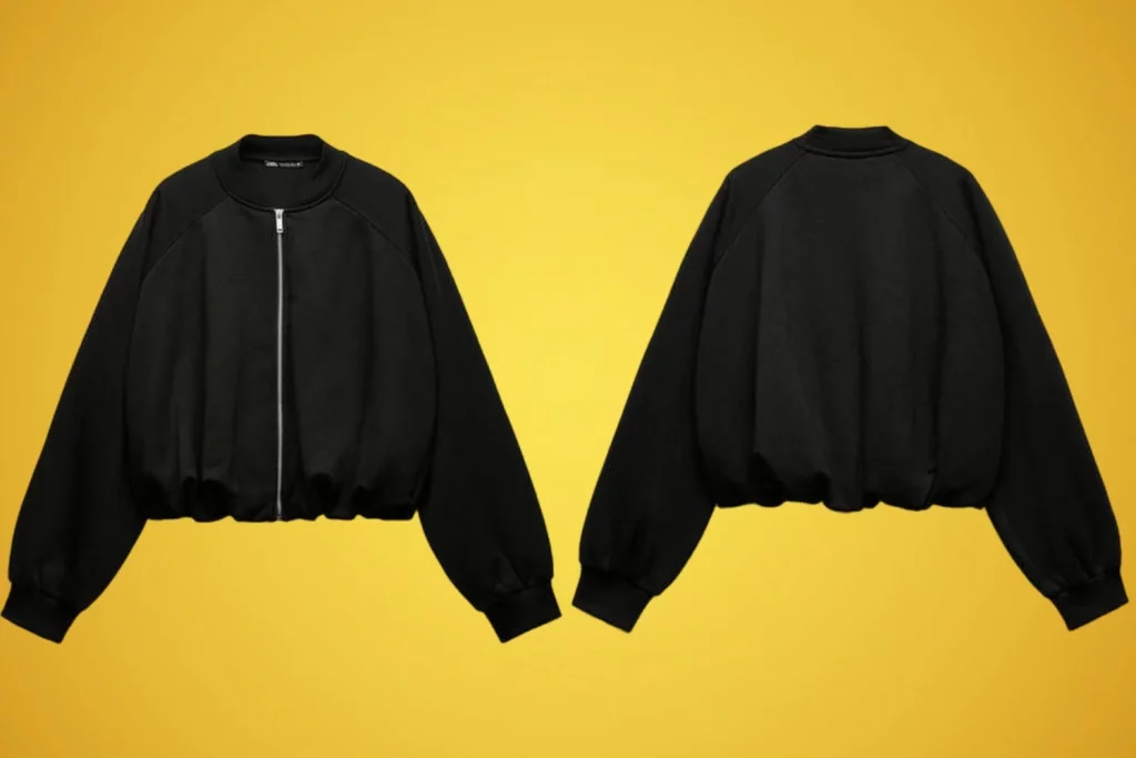 La chaqueta bomber felpa de Zara