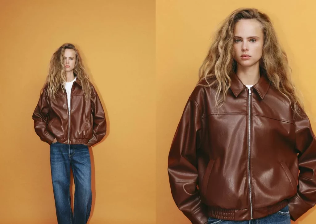 Zara rebaja su cazadora estrella un 34% y va a volar esta primavera 26 Moncloa La cazadora de Zara efecto piel que todas querrán tener