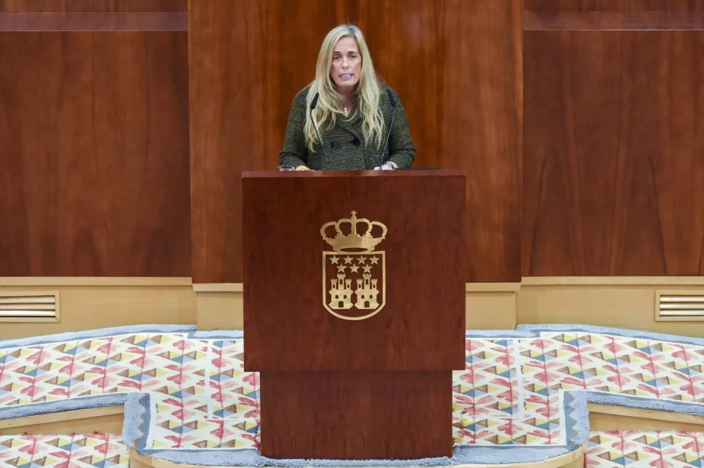 Rocío Albert López-Ibor, durante un pleno en la Asamblea de Madrid, a 5 de diciembre de 2024, en Madrid (Fuente: Agencias)