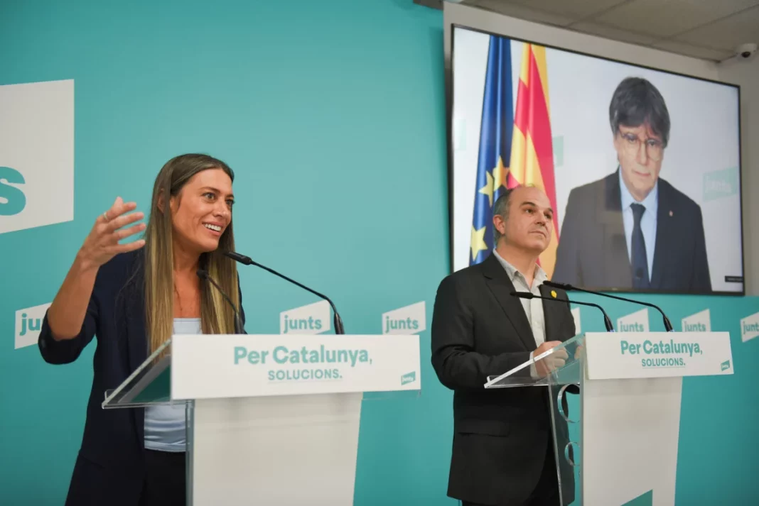 Míriam Nogueras y Jordi Turull, las voces de Carles Puigdemont en Cataluña y Madrid | Fuente: Agencias