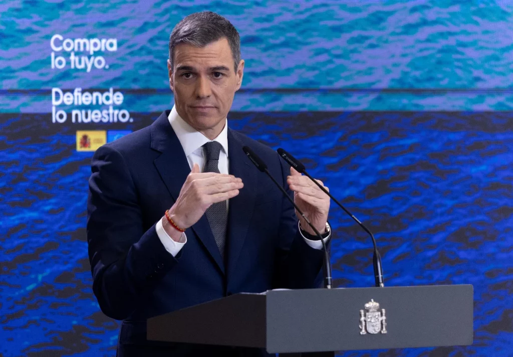 Pedro Sánchez, presidente del Gobierno de España, propone 14.000 M€ para hacer frente a Trump en la guerra comercial más bestia | Fuente: Agencias