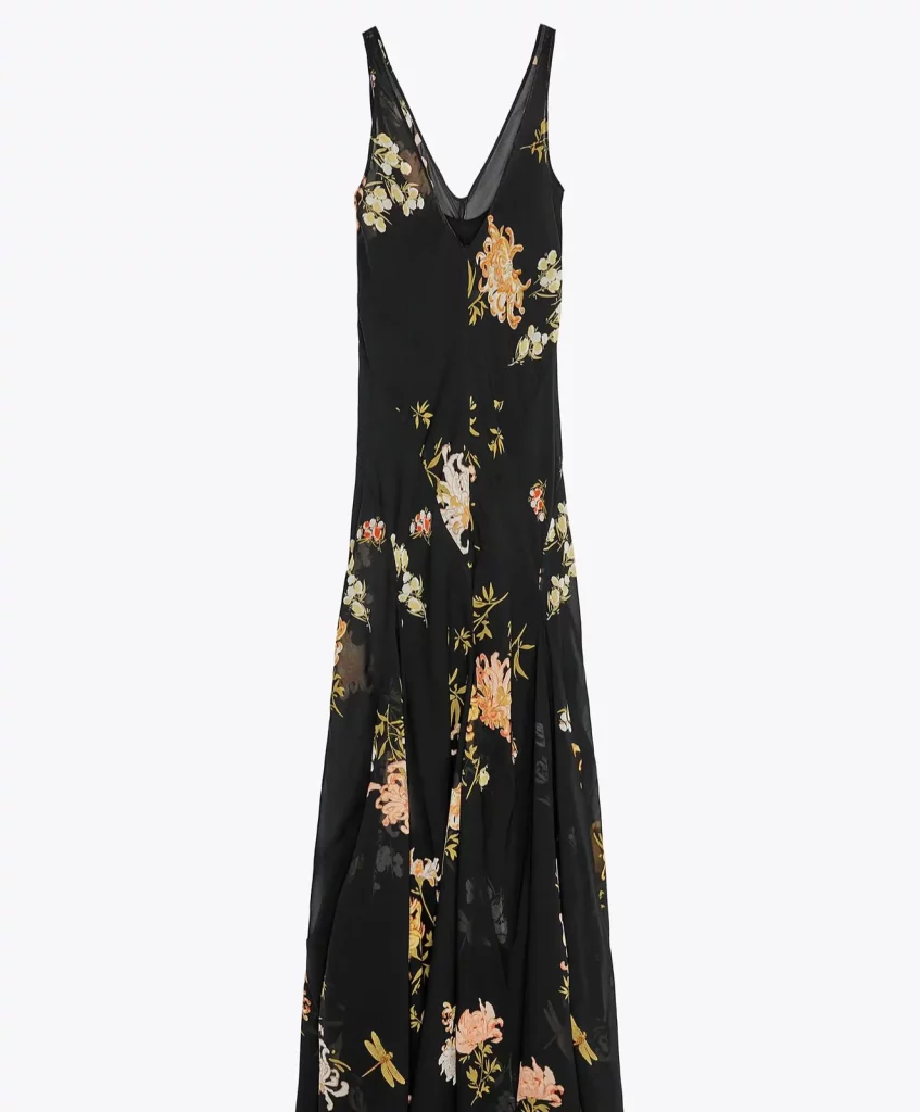 Vestido floral de Zara