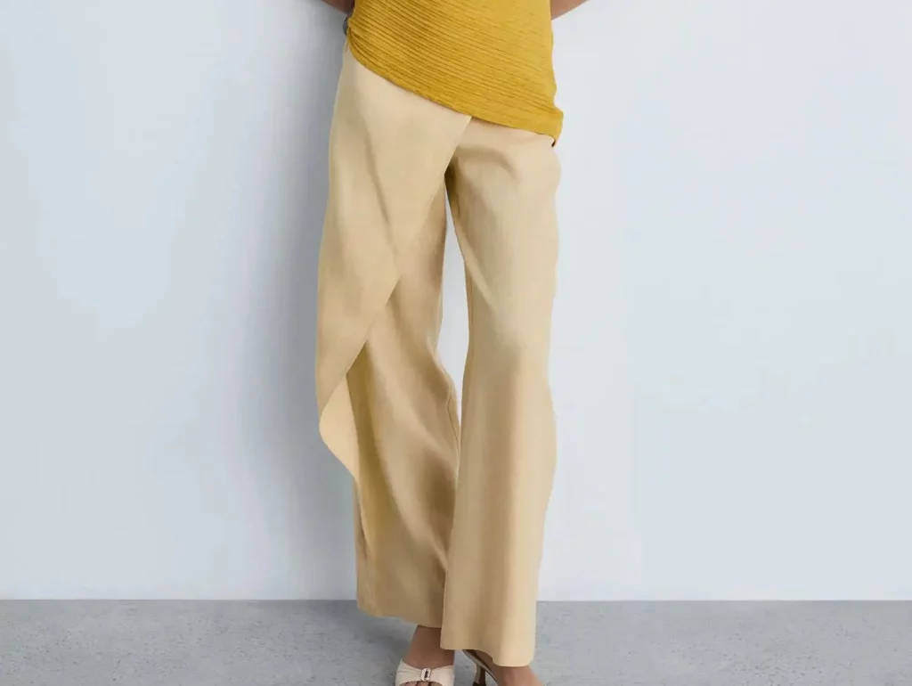 Mango ha sacado esta colección de pantalones de lino ideales para el verano 16 Moncloa Pantalones cruzados de lino de Mango