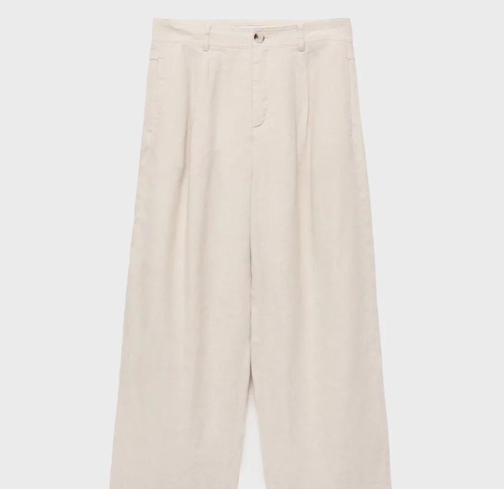 Mango apuesta para este verano por el lino como puedes ver en su última colección 7 Moncloa Pantalones de lino sueltos de Mango