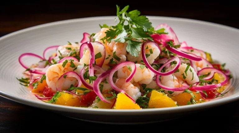 Ceviche tropical: una explosión de frescura en cada bocado