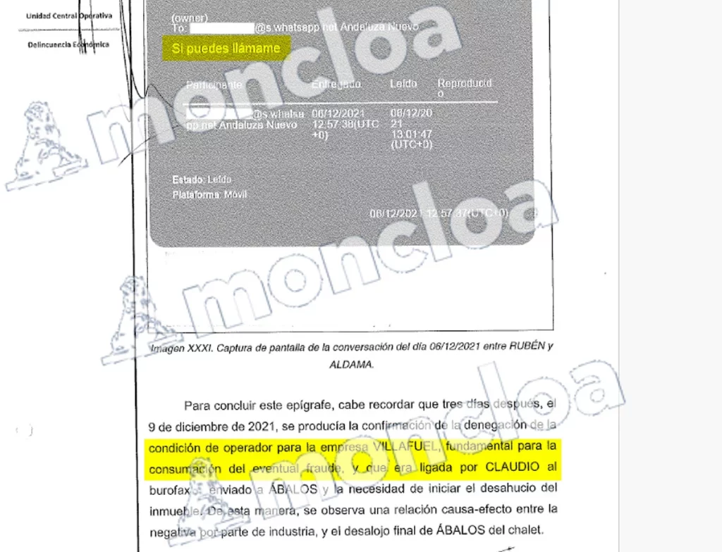 Caso hidrocarburos: La trama reactivo Villafuel tras caer Ábalos para salvar el negocio 3 Moncloa Aldama trató de tranquilizar a Claudio Rivas tras su cabreo con Ábalos por el primer rechazo de Industria a la licencia de Villafuel | Fuente: MONCLOA.COM
