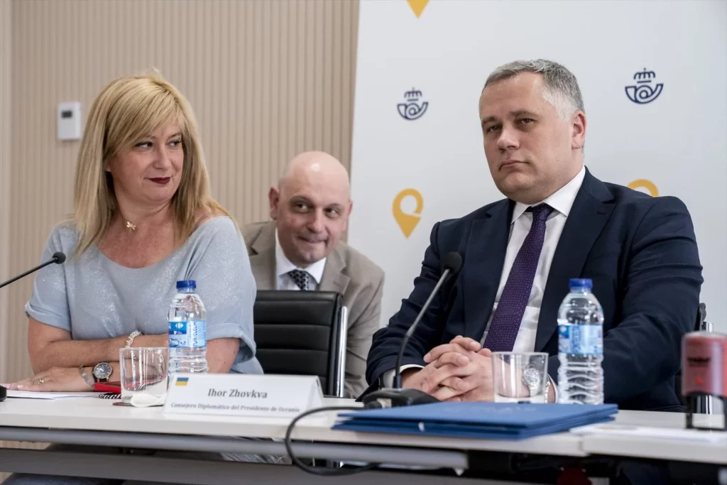 Leire Díez durante su etapa en Correos. AGENCIAS