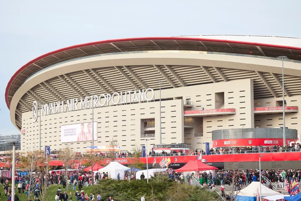 Ambiente en el estadio del Atlético de Madrid | Fuente: Agencias
