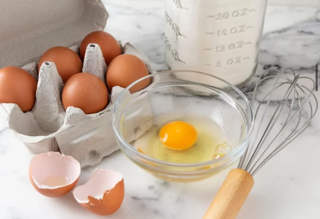 Ingredientes para un delicioso y sano bizcocho nube de chocolate