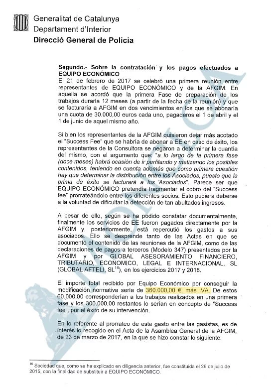 Así se repartieron las empresas el pago de 435.600€ a la consultora del Caso Montoro 1 Moncloa 360000 euros 2 Moncloa