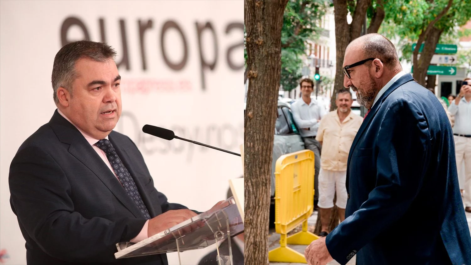 Santos Cerdán y Koldo García en un fotomontaje.