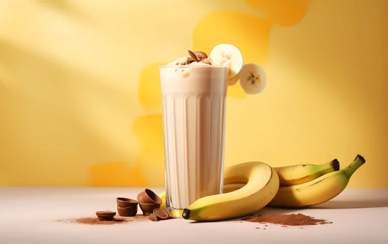 Prueba esta malteada cremosa de café y plátano ideal para un desayuno rápido y energizante