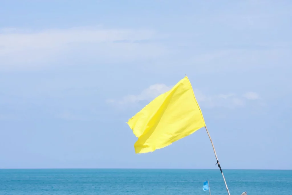 Cuidado con la bandera amarilla 