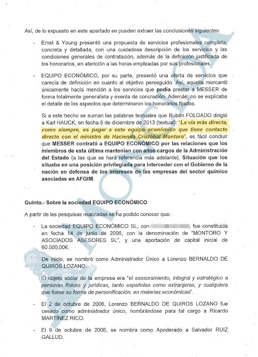 Caso Montoro: «La vía más directa es pagar a EE que tiene contacto directo con el ministro» 1 Moncloa via directa pagar Moncloa