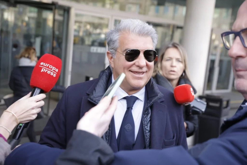 EuropaPress 6465259 presidente fc barcelona joan laporta sale juzgado declarar ciutat justicia Moncloa