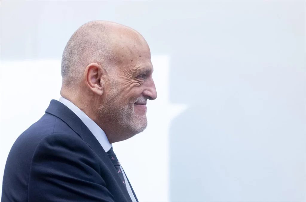 El presidente de LaLiga, Javier Tebas, durante la Comisión de Igualdad, en el Congreso de los Diputados, a 28 de enero de 2025, en Madrid (Fuente: Agencias).