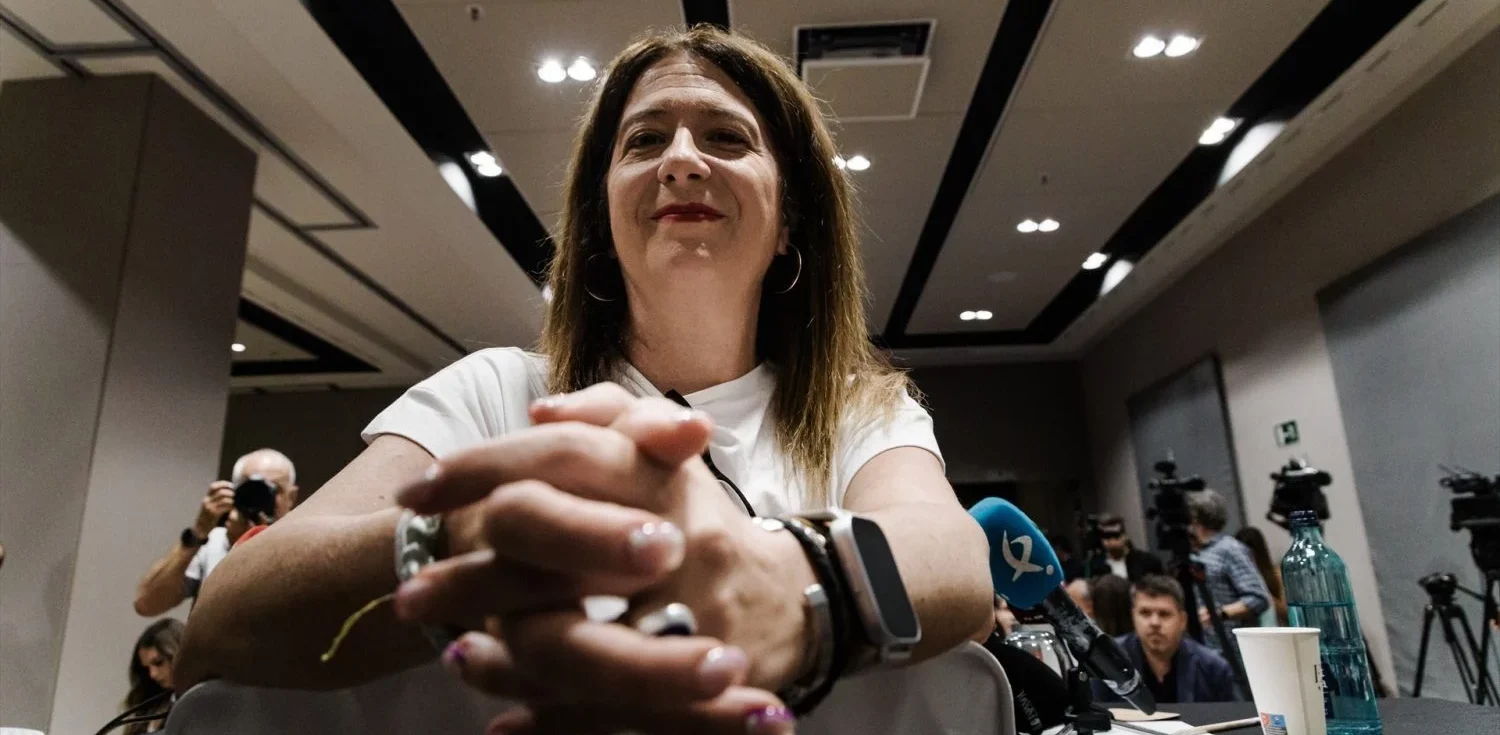 EuropaPress_6773641_exmilitante_socialista_leire_diez_rueda_prensa_hotel_novotel_junio_2025 Leire Díez, fontanera del PSOE. EP