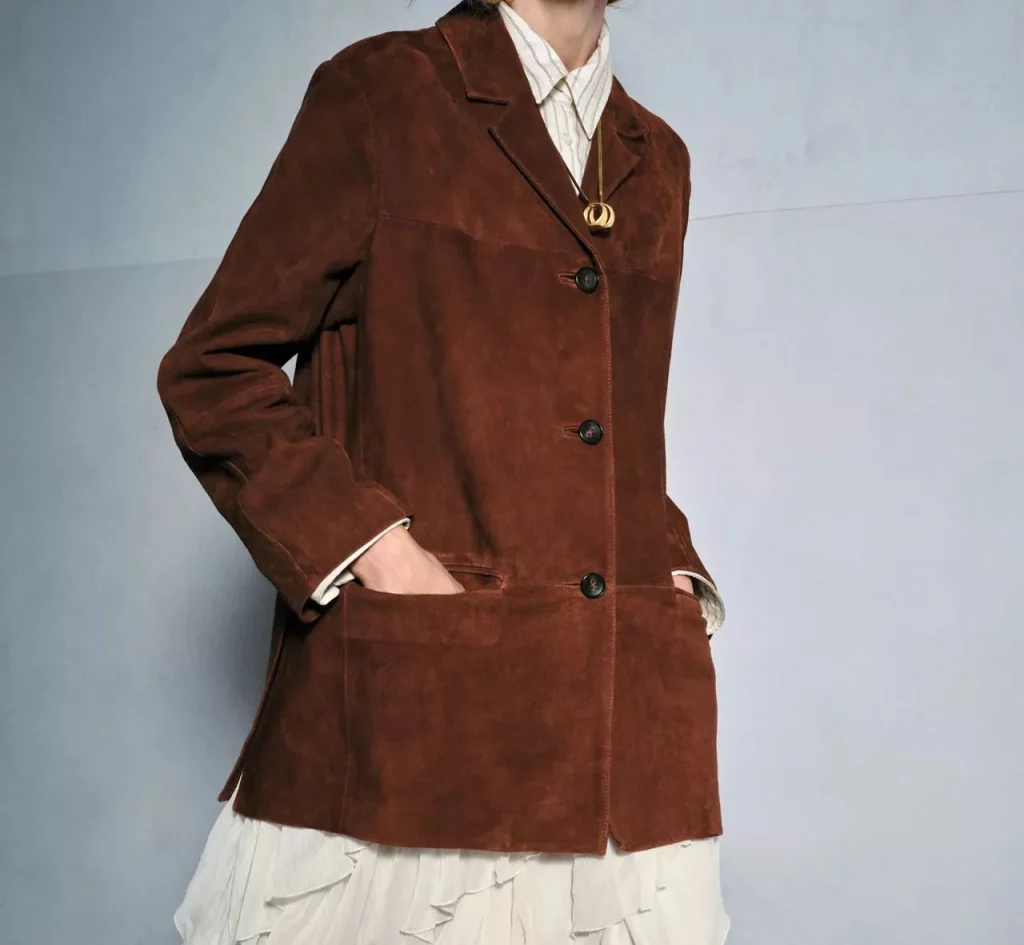 Blazer de ante de Zara