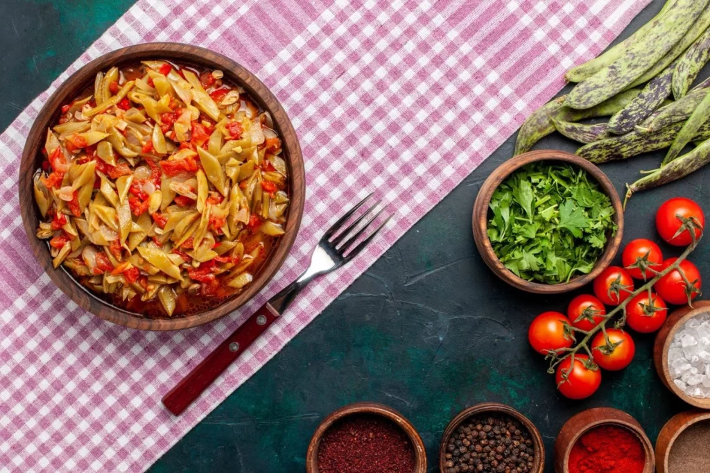 Ingredientes para una deliciosa fideuá vegetariana