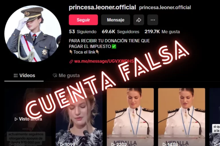 Una estafa con la imagen de Leonor se cuela en TikTok y desata la locura en las redes sociales