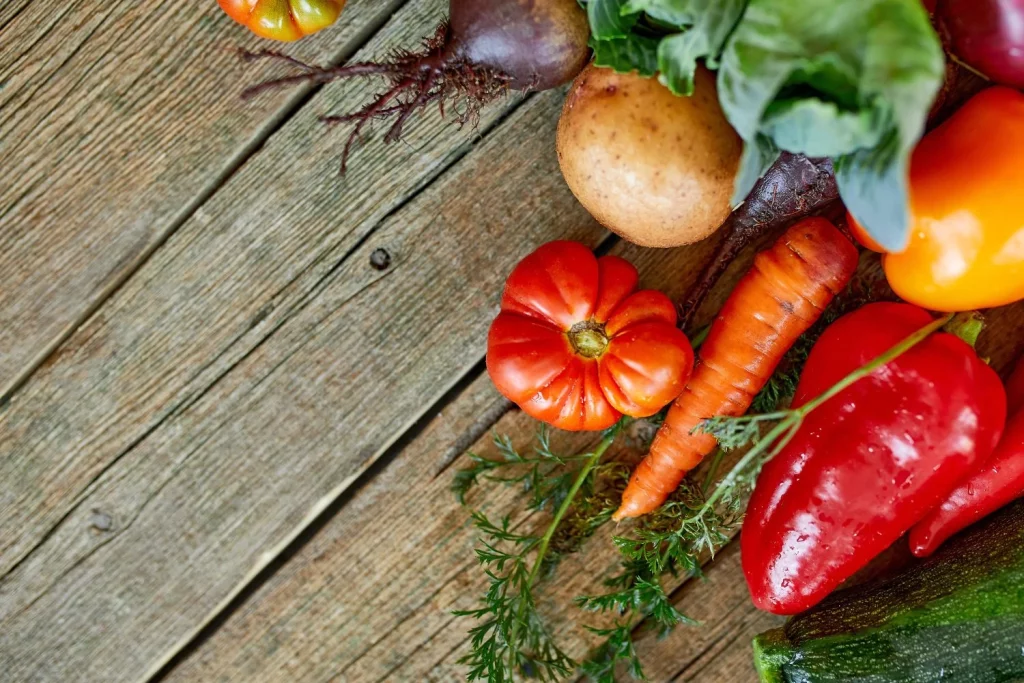La clave está en los alimentos de color verde y rojo 