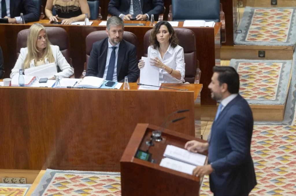 EuropaPress 6948259 portavoz pp asamblea carlos diaz pache interviene segundo dia debate estado Moncloa