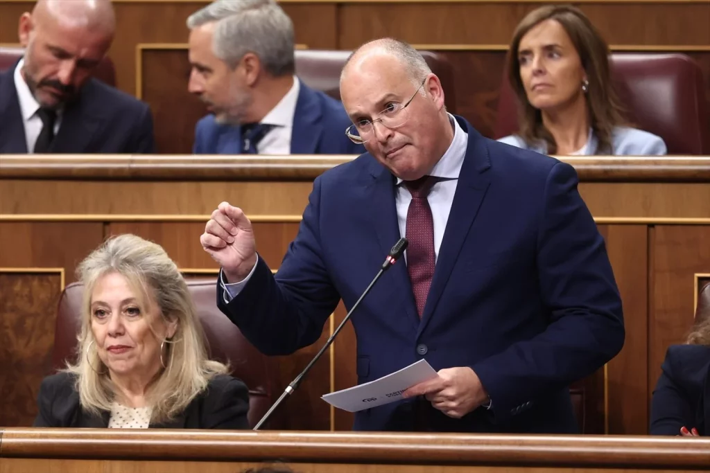 PP y PSOE ven en Gaza un nuevo "juguete" para su beneficio electoral 2 Moncloa EuropaPress 6960186 portavoz pp congreso miguel tellado interviene sesion control gobierno Moncloa