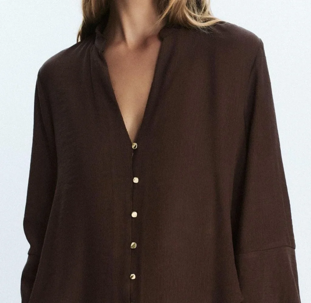 Blusa bambula de Zara