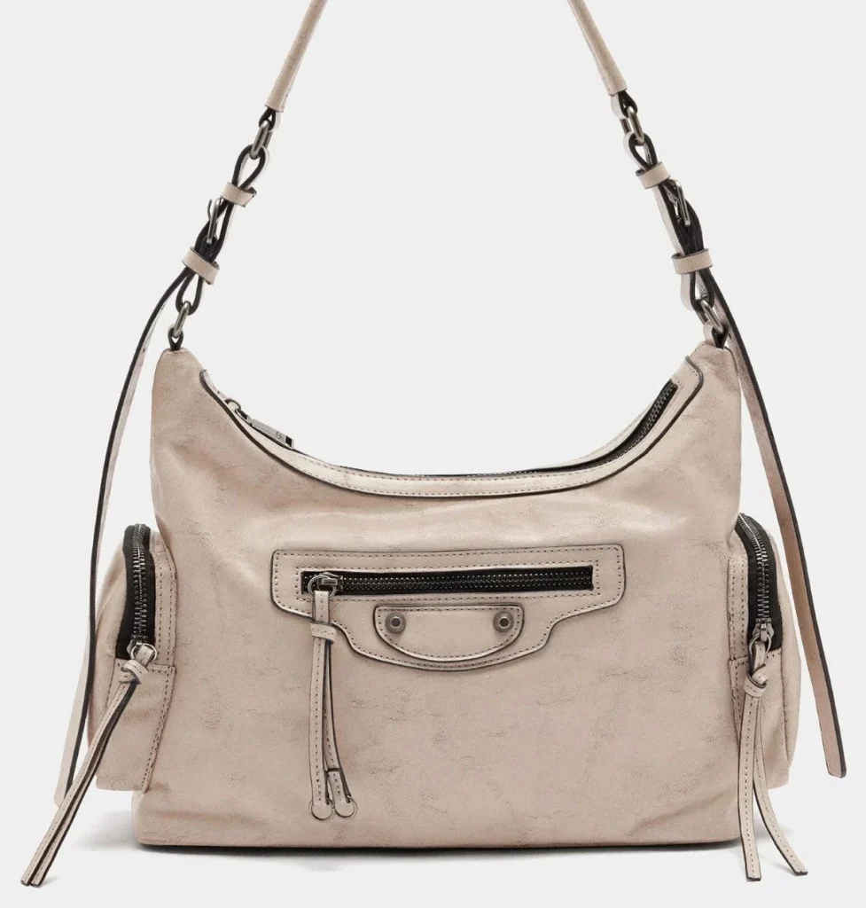 Bolso de hombro de efecto envejecido de Parfois