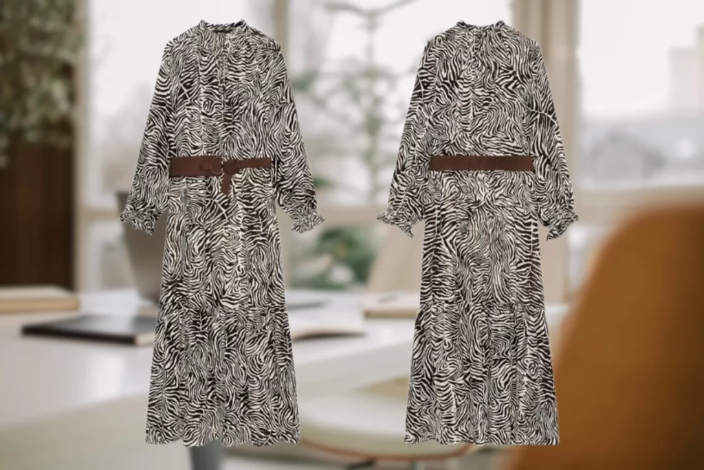 Este vestido animal print grita otoño 