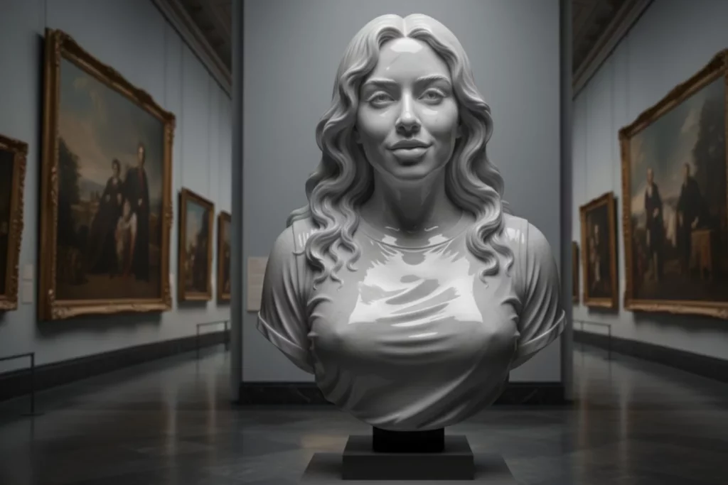 ¿Te gustaría ser una estatua de museo?