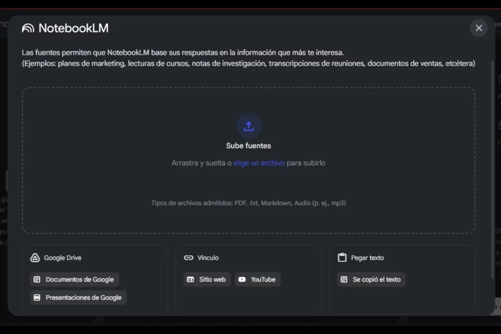 “Con esta novedad de Google no necesitarás más de Word ni Excel”: Sergio Castilla (39), informático sobre la actualización de NotebookLM 1 Moncloa Google actualiza la herramienta NotebookLM