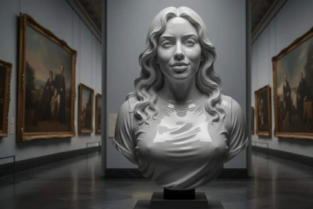 Virginia Machado (36), influencer revela el prompt mágico de Nano Banana: "Desde que lo descubrí ya no pago sesiones de fotos" 4 Moncloa Hasta puedes convertirte en una estatua de museo