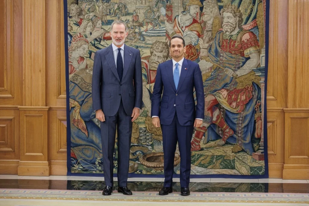 EuropaPress 6046017 rey felipe vi primer ministro ministro asuntos exteriores estado qatar Moncloa