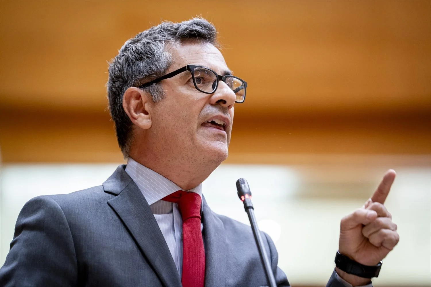 6943543_ministro_presidencia_relaciones_cortes_justicia_felix_bolanos_interviene (1) El ministro de Justicia Félix Bolaños. AGENCIAS