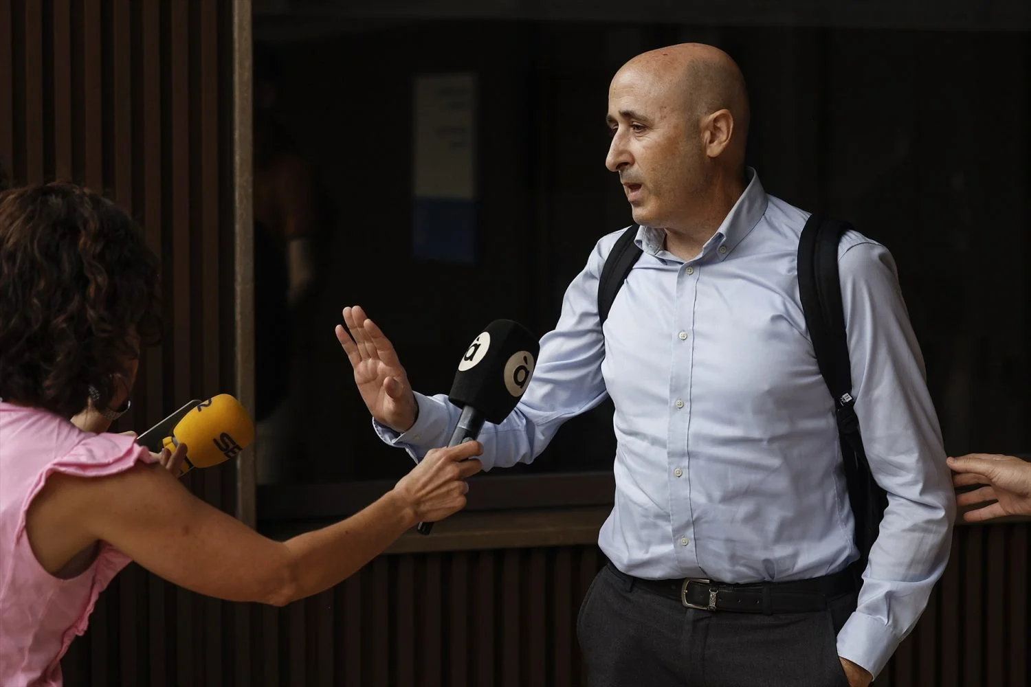 Miguel Polo, presidente de la CHJ, el día que declaró como testigo en el Caso DANA. EP