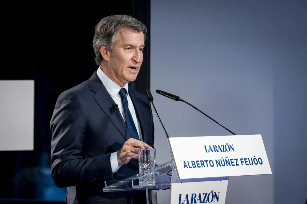 EuropaPress 6993305 presidente partido popular alberto nunez feijoo participa razon sede razon Moncloa