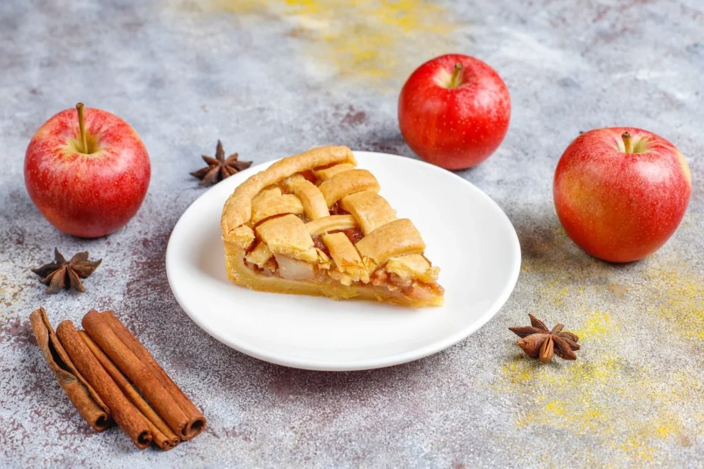 Ingredientes para un flan de manzana de chef