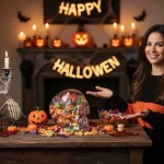 «Lidl lanza esta calavera llena de golosinas que además sirve para ambientar Halloween», explica la experta en decoración Rita Alcalá (35)