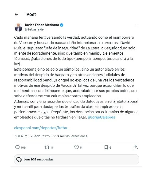 Tebas, presidente de LaLiga, denunciado por abuso de autoridad ante el CSD 1 Moncloa tebas 1 Moncloa