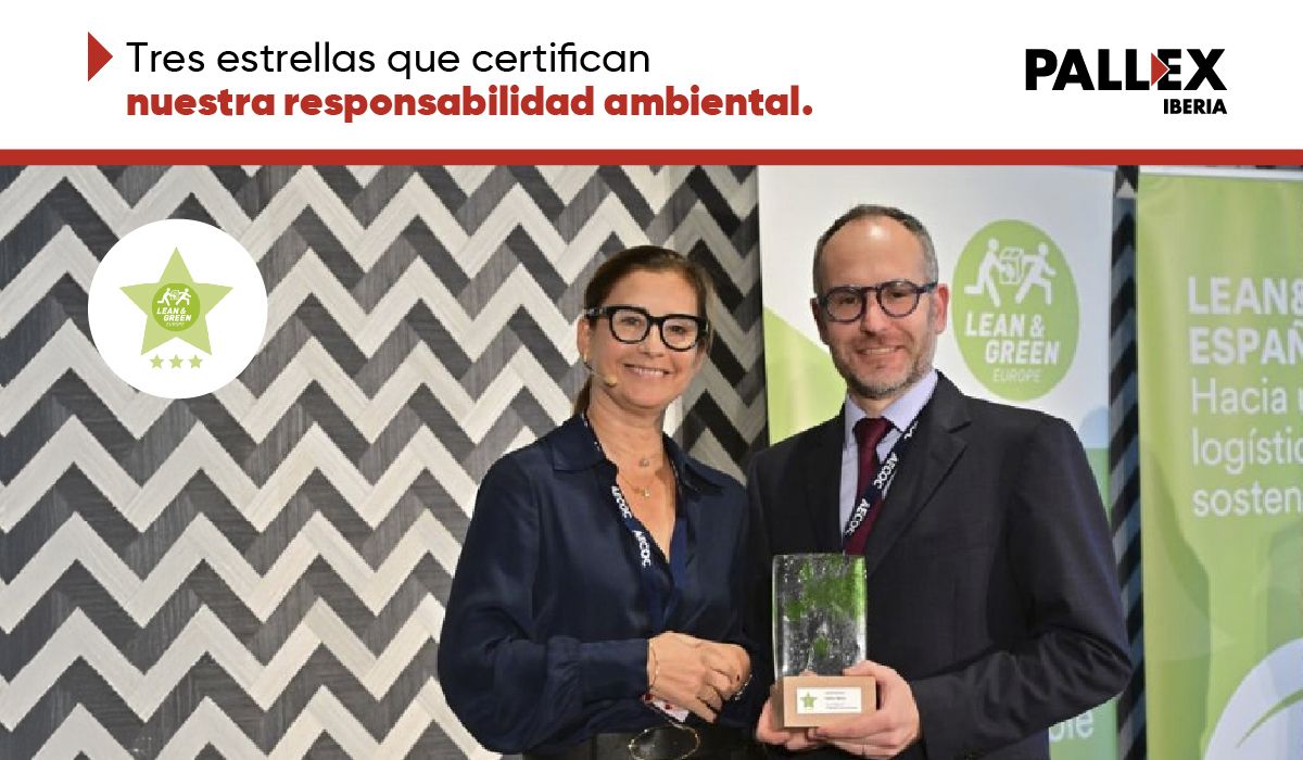 Pall-Ex Iberia, pionera en logística sostenible con 3 estrellas Lean & Green 1 Moncloa 1 2 Moncloa